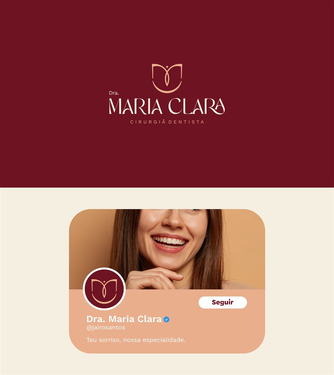 Identidade visual — Dra. Maria Clara