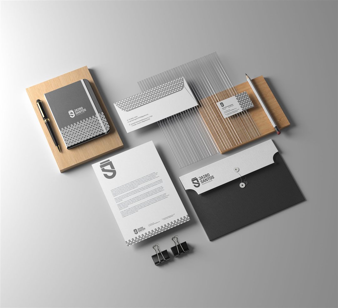 Identidade visual e papelaria — Jairo Santos Advogados